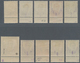 Belgien - Eisenbahnpaketmarken: 1915, Whinged Wheel Overprints, 5c.-5fr., Complete Set Of Ten Values - Gepäck [BA]