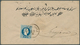Bosnien Und Herzegowina: 1879, Incoming Mail From Bulgaria: Austrian Levant 10so. Blue, Single Frank - Bosnien-Herzegowina