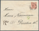 Bosnien Und Herzegowina: 1894, Stationery Envelope 5kr. Red Uprated By Pairs 2kr. Yellow And 3kr. Gr - Bosnien-Herzegowina