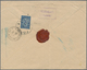 Bulgarien: 1886, 50 On 1fr. Black/red In Combination With 25st. Blue/light Blue On Reverse On Regist - Briefe U. Dokumente