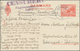 Dänemark: 1946 Ganzsachenpostkarte 25 Öre Rot Auf Weißem Papier Mit Sehr Seltener Zensur Von Lemvik - Sonstige & Ohne Zuordnung