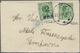 Dänemark - Färöer: 1919, 2ö. On 5ö. Green In Combination With Denmark 5ö. Green, Attractive Franking - Faroe Islands