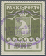 Dänemark - Grönländisches Handelskontor: 1915, 1 Ore Greenolive, Imperforated At Bottom, Violet Canc - Other & Unclassified