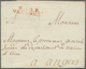 Frankreich - Vorphila: 1815 (ca.), "P.40.P. VENDOME" Red Two-liner On Folded Letter Without Text To - 1792-1815: Départements Conquis