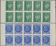 Delcampe - Frankreich: 1941/1942, Definitive Issue Marshall Petain Complete Set Of 22 In IMPERFORATED Blocks Of - Ungebraucht