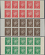 Delcampe - Frankreich: 1941/1942, Definitive Issue Marshall Petain Complete Set Of 22 In IMPERFORATED Blocks Of - Ungebraucht