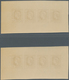 Frankreich: 1944, Definitives "Marianne", Not Issued, Group Of Ten Imperforated Panes Of Four Stamps - Ungebraucht