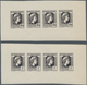 Frankreich: 1944, Definitives "Marianne", Not Issued, Group Of Ten Imperforated Panes Of Four Stamps - Ungebraucht