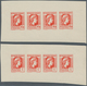 Frankreich: 1944, Definitives "Marianne", Not Issued, Group Of Ten Imperforated Panes Of Four Stamps - Ungebraucht