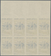 Frankreich: 1960, Definitives 'buildings And Landscapes' Complete Set Of Seven In IMPERFORATED Block - Ungebraucht