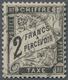 Frankreich - Portomarken: 1882, 2fr. Black, Fresh Colour And Well Perforated, Fine Used Copy, Signed - 1960-.... Used