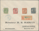 Französische Postdampfer-Agenturen: Dedeagatsch: 1913, 5c.-8pi. On 2fr., Complete Set Of Seven Value - Other & Unclassified