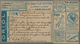 Frankreich - Ganzsachen: 1888 (4.4.), Private Lettercard Allegory 15c. Blue Headed 'Carte-Lettre / V - Sonstige & Ohne Zuordnung