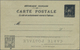 Frankreich - Ganzsachen: 1899, Unused Postal Stationery Card 10c Black On Green With République Fran - Other & Unclassified