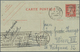 Frankreich - Ganzsachen: 1925, 60/60 C Red On Blueish Postal Stationery Double Postcard Unused And 7 - Otros & Sin Clasificación