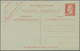 Frankreich - Ganzsachen: 1925, 60/60 C Red On Blueish Postal Stationery Double Postcard Unused And 7 - Other & Unclassified