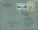 Griechenland: 1934, 8 Dr. Stadium (slight Faults) With 50 L. Airmail On First Day Cover "Athinai 10. - Briefe U. Dokumente