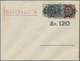 Griechenland - Ganzsachen: 1944, Five Stationery Envelopes With Surcharged/annulled Values, Four Of - Postal Stationery