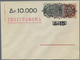 Delcampe - Griechenland - Ganzsachen: 1944, Five Stationery Envelopes With Surcharged/annulled Values, Four Of - Postal Stationery