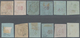 Griechenland - Stempel: 1865/1877, Greek Post Offices Abroad, Group With 12 Stamps, Comprising 'Herm - Poststempel - Freistempel