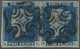 Großbritannien: 1840 2d. Blue Horizontal Pair, Lettered N-E/N-F, Used And Cancelled By Two Superb St - Other & Unclassified