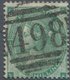 Großbritannien: 1862, QV 1s. Green With Wmk. Emblems Plate 1 Lettered 'AS' Fine Used With Central Ba - Sonstige & Ohne Zuordnung