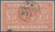 Großbritannien: 1867, £5 Orange, Lettered "C-C", Fresh Colour, One Flat Perf At Base Otherwise Well - Other & Unclassified