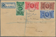 Großbritannien: 1935 Silver Jubilee Complete Set Used On Registered FDC From Parkstone To Teheran, P - Andere & Zonder Classificatie