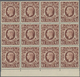 Großbritannien: 1948, KGVI Definitive £1 Brown Block Of Twelve From Lower Margin (folded), Mint Neve - Sonstige & Ohne Zuordnung