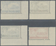 Großbritannien: 1955, QEII Definitives "Castles", Waterlow Printing, Complete Set Of Four Values Fro - Other & Unclassified