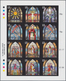 Großbritannien - Guernsey: 1993, Christmas 'Glass Windows' Complete Set Of Twelve In An IMPERFORATE - Guernsey