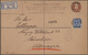 Großbritannien - Ganzsachen: 1912/21, British Post Used Abroad (Levante), Three Registered Postal St - 1840 Mulready Envelopes & Lettersheets