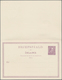 Island - Ganzsachen: 1902 Postal Stationery Double Card 8+8a. Brown-lilac As Well As Single Card 8a. - Ganzsachen