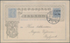 Island - Ganzsachen: 1903, 1 Gildi On 5 Aur Blue Postal Stationery Postcard With Additional Print On - Ganzsachen