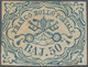 Italien - Altitalienische Staaten: Kirchenstaat: 1852, 50 Baj Blue Mint With Original Gum (browned) - Estados Pontificados