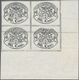 Italien - Altitalienische Staaten: Kirchenstaat: 1889, 3, 10, 20, 40 And 80 C Black In Blocks Of 4 A - Kirchenstaaten