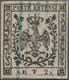 Italien - Altitalienische Staaten: Modena: 1852, 25 C Black On Brownish With PLATE-ERROR "N In CENT - Modena