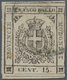 Italien - Altitalienische Staaten: Modena: 1859, 15 C Brown Tied By Circle Cancel, The Stamp Is Belo - Modena