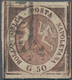 Italien - Altitalienische Staaten: Neapel: 1858, 50 Gr Brown-pink Tied By Frame Cancel, The Stamp Ha - Naples