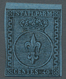 Italien - Altitalienische Staaten: Parma: 1852, 40 Centesimi Azzurro, 40c. Blue With Good To Large M - Parma