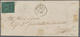 Italien - Altitalienische Staaten: Romagna: 1859, 3 Baj Black On Green Single Franking With Grill Ca - Romagna