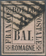 Italien - Altitalienische Staaten: Romagna: 1859, 8 Baj Black On Rose Tied By Pontifical Grill Cance - Romagna