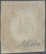 Italien - Altitalienische Staaten: Sardinien: 1861, 3 L Copper Bronze Centrically Cancelled With Dou - Sardegna