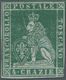 Italien - Altitalienische Staaten: Toscana: 1853, 4 Cr Blue-green Unused Without Gum And Small Defec - Tuscany