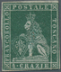 Italien - Altitalienische Staaten: Toscana: 1851, 4 Cr Green On Grey Paper, Mint With A Small Part O - Tuscany