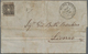 Delcampe - Italien - Altitalienische Staaten: Toscana: 1851, 10 Cr Brown Each Single Franking On Five Folded Le - Tuscany