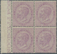Italien: 1863, 60 C Violet London-print In Block Of 4, Mint Never Hinged, The Stamps Are Well Perfor - Marcophilia