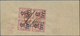 Italienische Besetzung 1918/23 - Trentino: POSTAGE DUES: 1919, "TAXE 5" On 2c. Red-brown, Block Of F - Trente