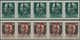 Delcampe - Italien - Lokalausgaben 1944/45 - Torino: 1944, 25 C, 30 C, 50 C And 75 C With Overprint "C.L.N." On - National Liberation Committee (CLN)