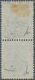 Italienische Post In Der Levante: 1871, Forerunner 20 C Blue In Vertical Pair Each Tied By The Rare - General Issues